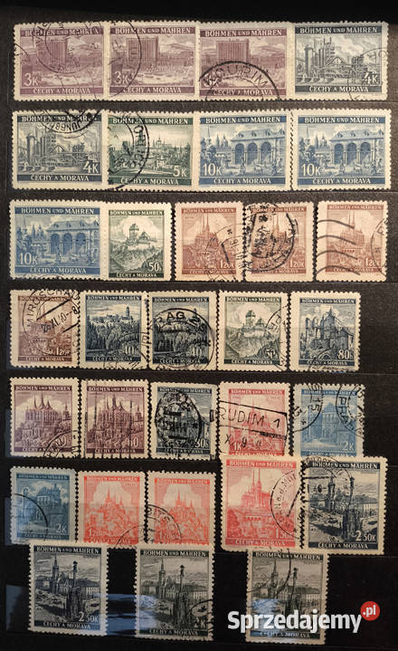 Znaczki Czechy i Morawy mazowieckie Warszawa