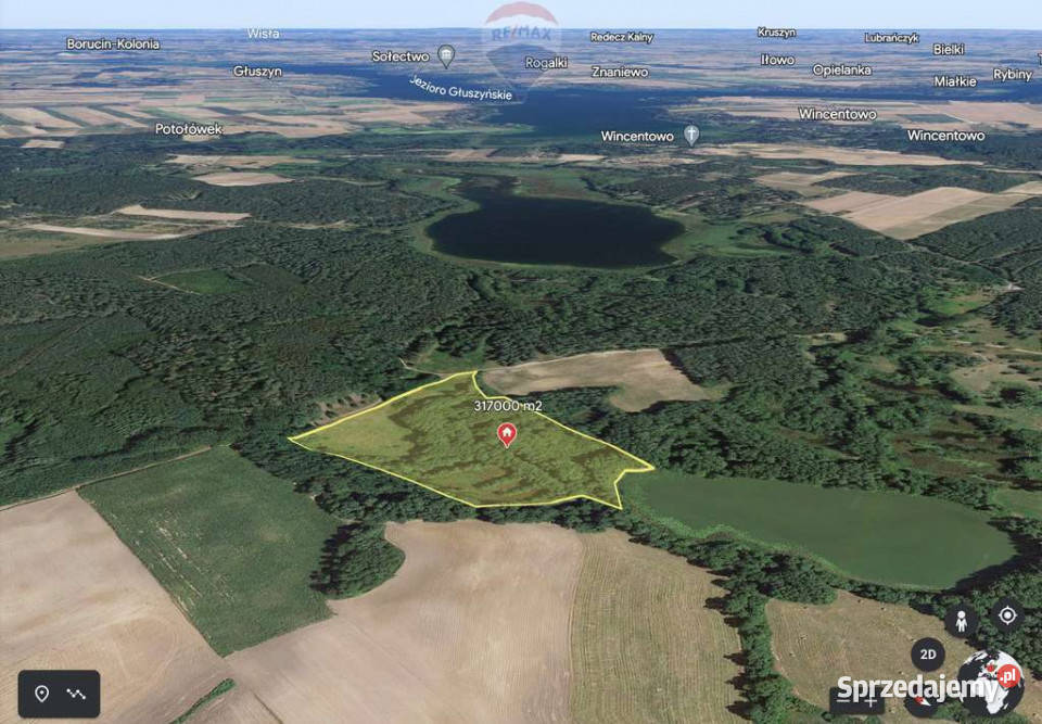 Działka w bezpośredniej bliskości dwóch jezior kujawsko-pomorskie Stawiska