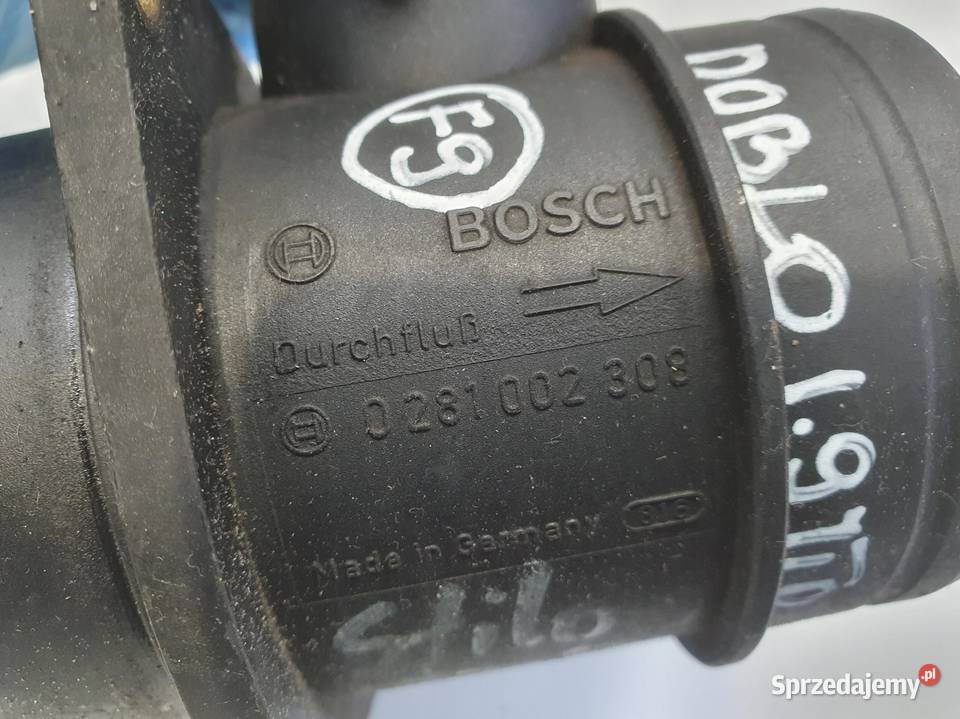 PRZEPŁYWOMIERZ Fiat Doblo 19 JTD POWIETRZA Rudka