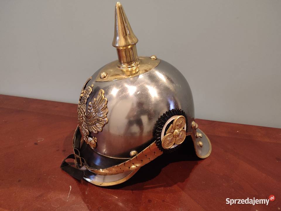 Piękny hełm pruski Łódź