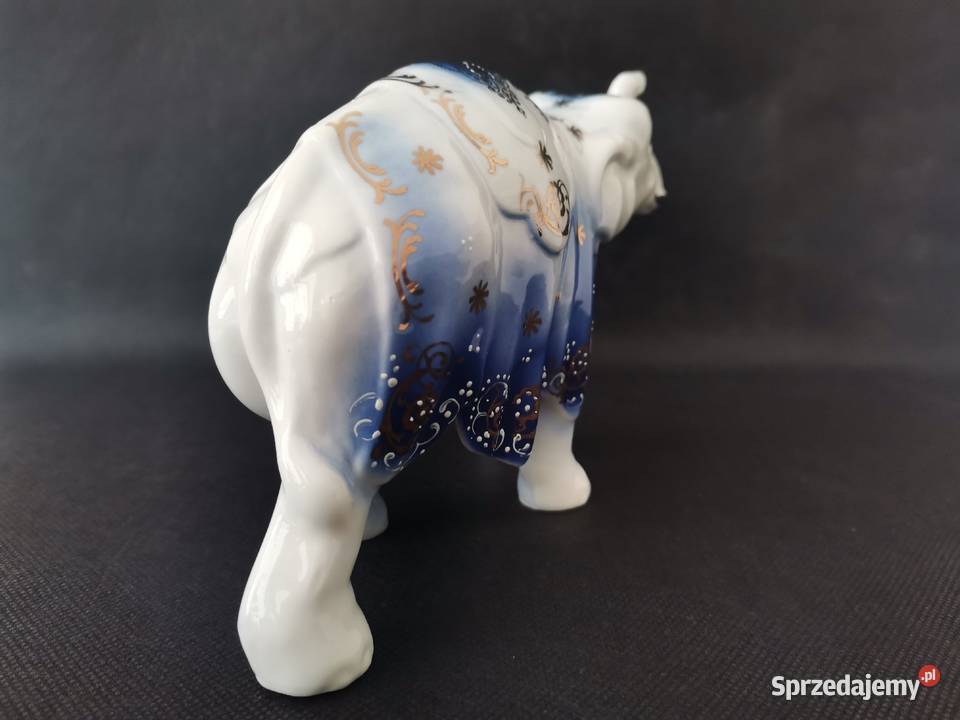Stara porcelanowa figurka Słoń Indyjski Katowice
