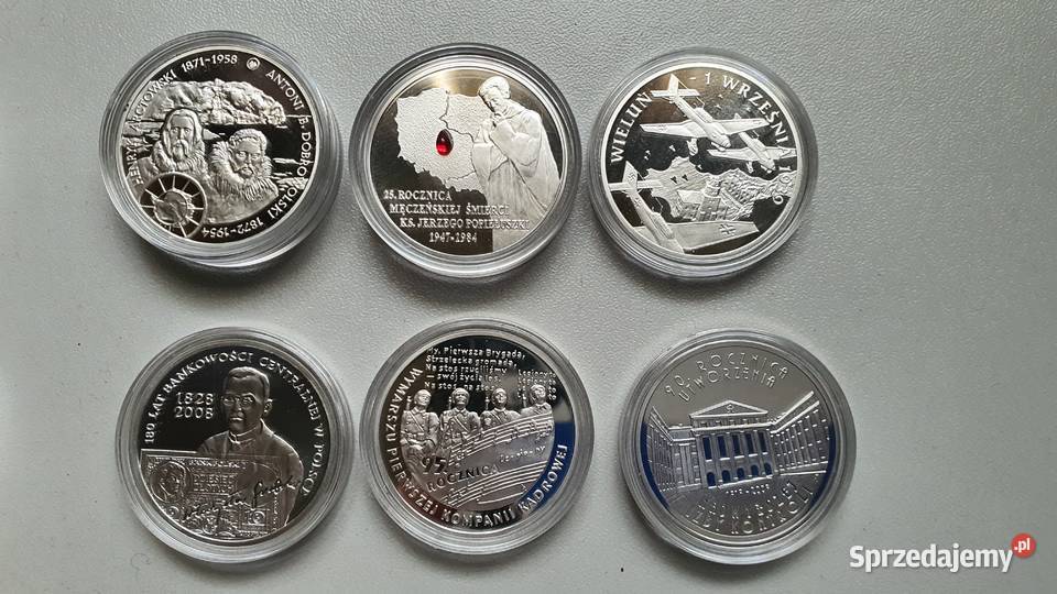 monety srebro 20 10 34 Numizmatyka