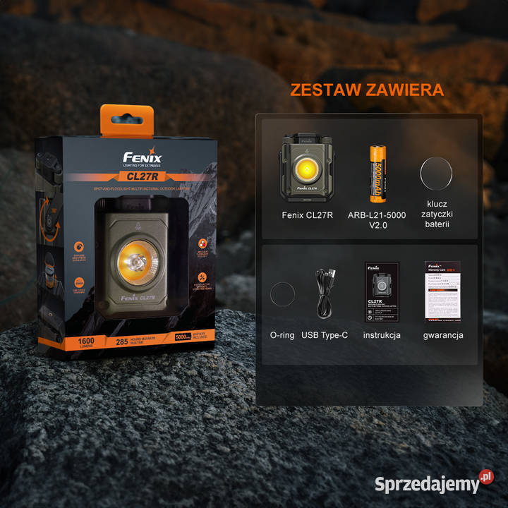 Latarka kempingowa Fenix CL27R zielona