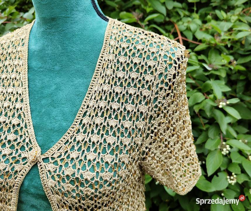 Beżowa narzutka vintage 38 M 40 L Adelsten retro Szczecin