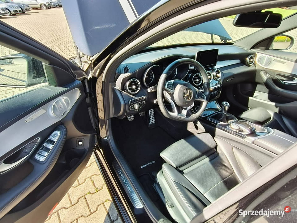 Mercedes C 180 pakiet AMG 16 benzyna 156 skóra uszkodzony