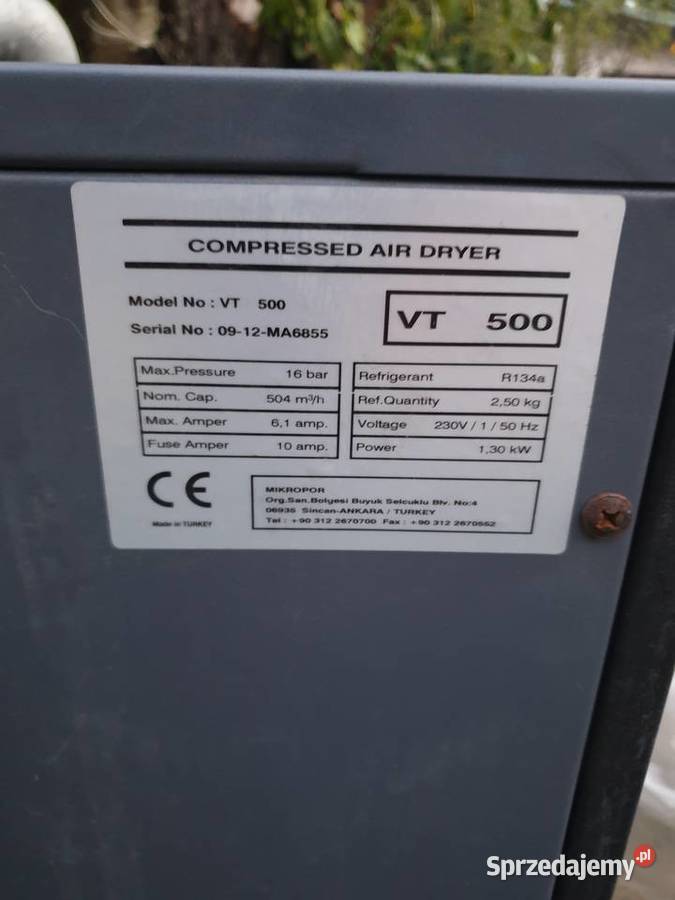 Osuszacz ziębniczy VT500 Łajski sprzedam