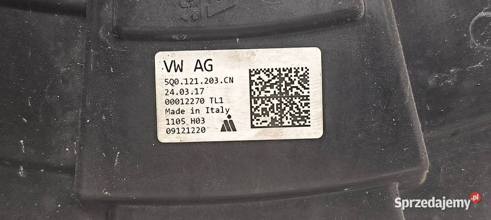 CHŁODNICA WODY SKODA OCTAVIA III 5Q0121203CN Lipno