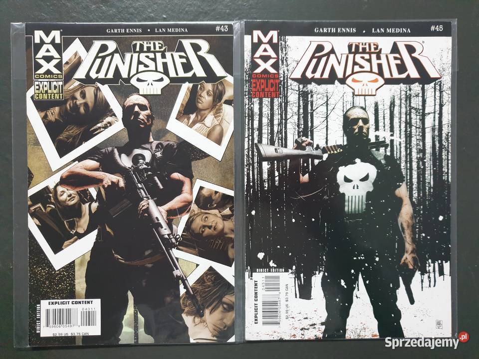 The Punisher 13 oryginalnych komiksów Marvel USA