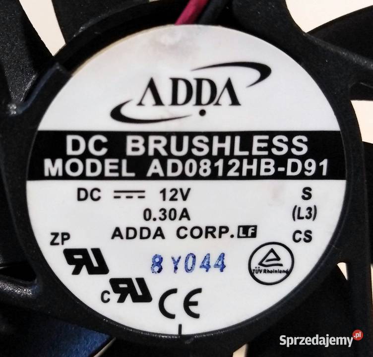 Wentylator ADDA 12V 03A Włodawa
