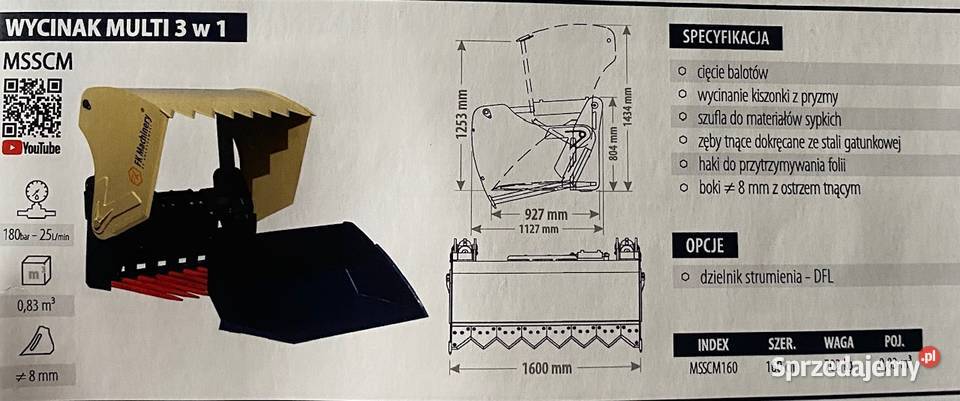 Szuflowycinak do kiszonki MAXI POWER XLCB 205 m Pozostałe sprzedam