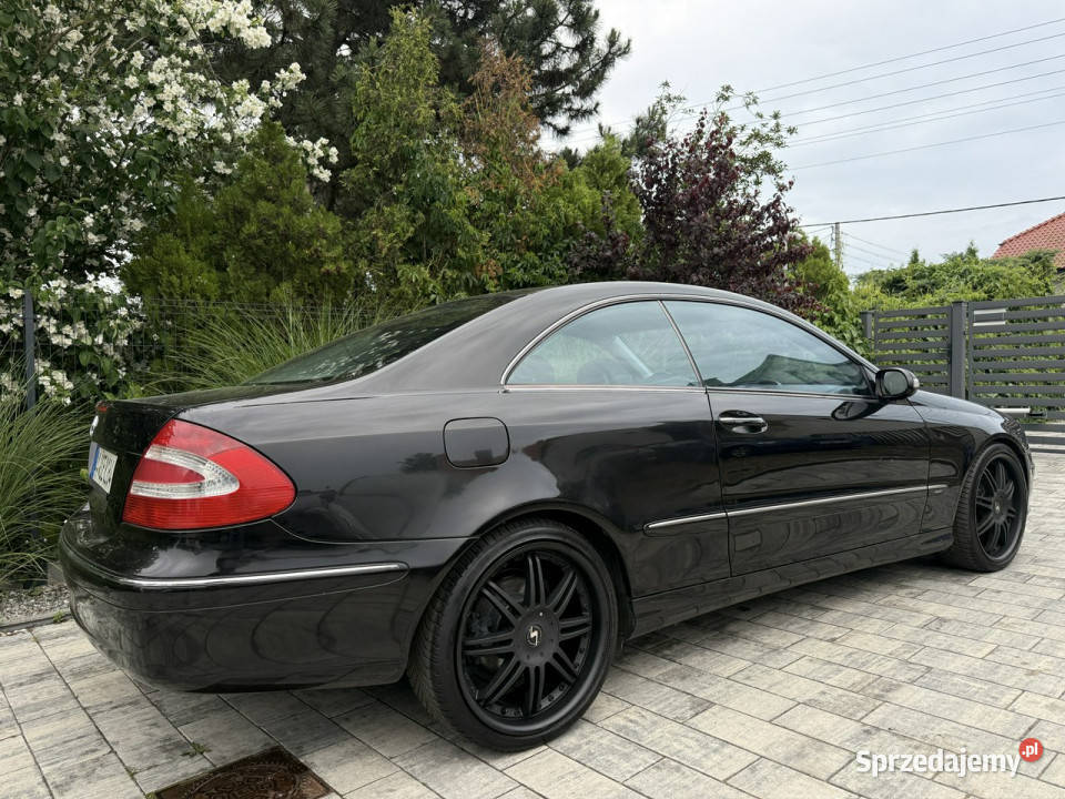 Mercedes CLK 200 czarna na czarnych felgach W209 Mercedes-Benz Poznań