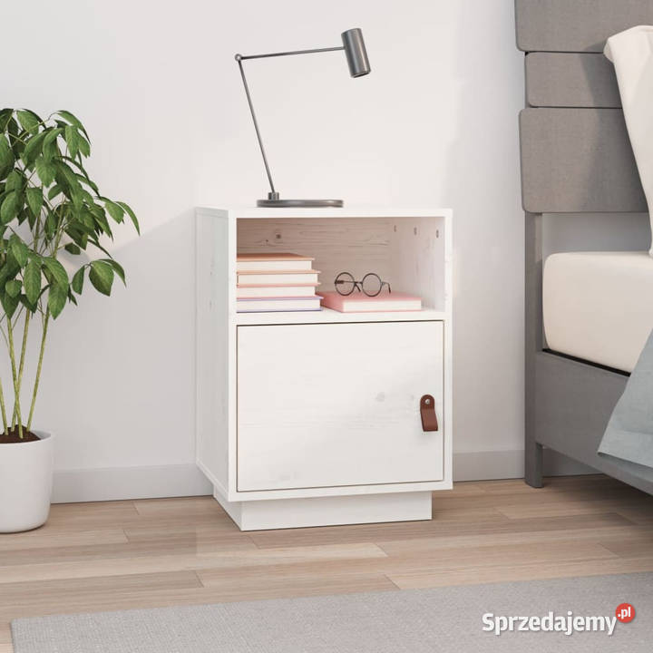 Szafka nocna biała 40x34x55 lite drewno sosnowe Warszawa sprzedam