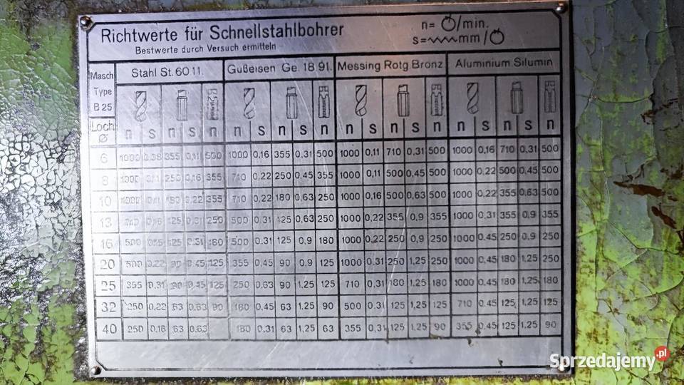 Wiertarka kadłubowa WMW Heckert Sucha Beskidzka