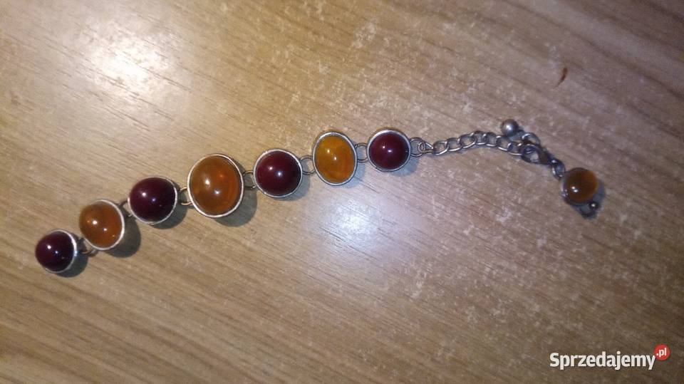 Bransoletka z lat PRL do naprawy posrebrzane