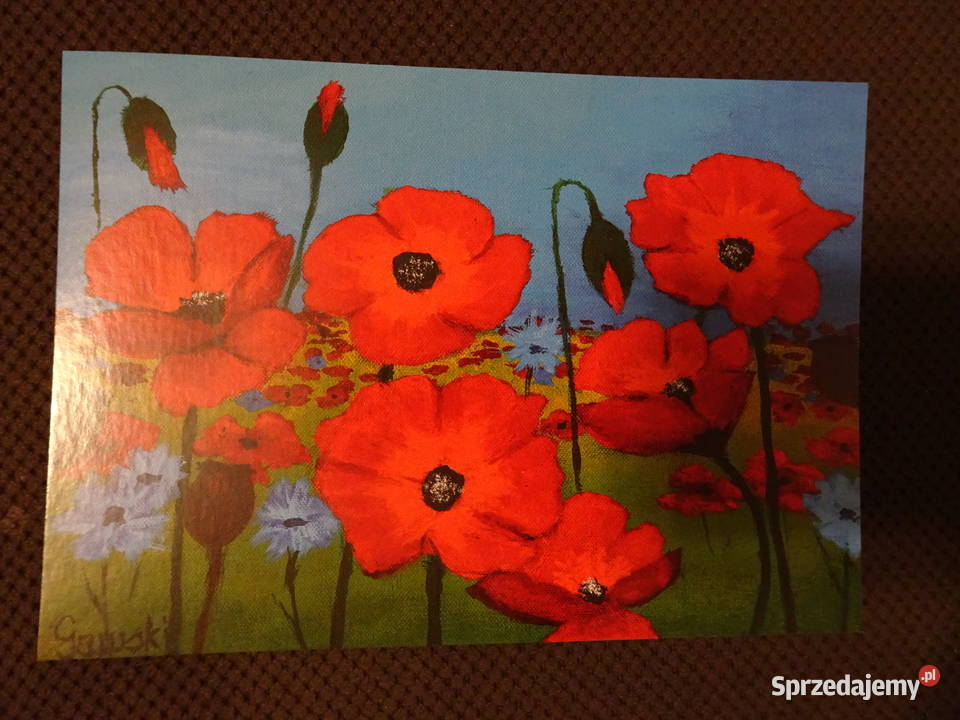 pocztówki okazjonalne kwiaty Warszawa