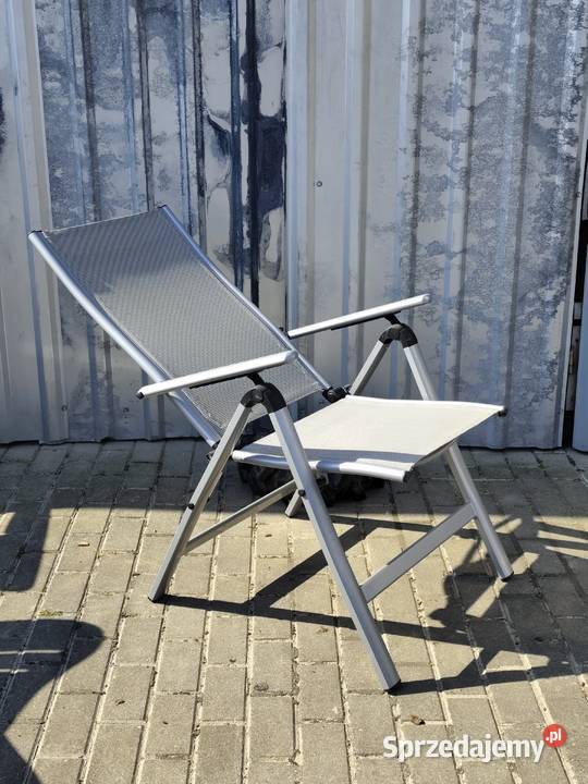 Aluminiowy Fotel Ogrodowy Wielopozycyjny Monza Poddębice
