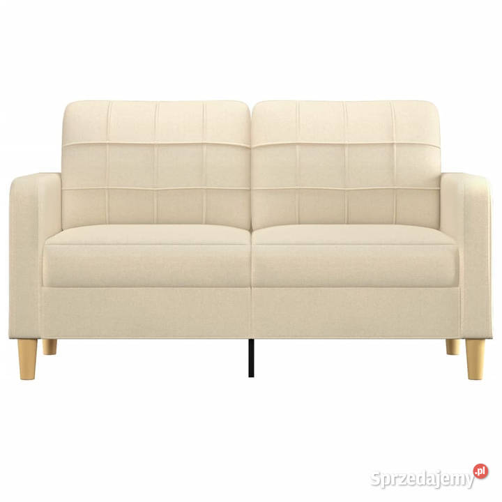 2osobowa sofa kremowa 140 tapicerowana tkaniną Warszawa sprzedam