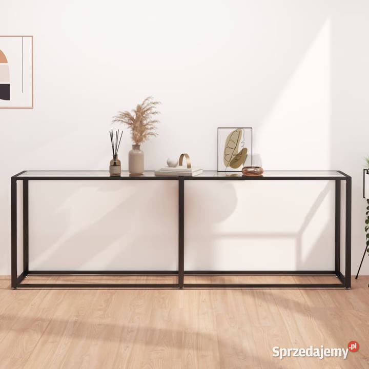 Konsola przezroczysta 220x35x755 szkło hartowane Warszawa
