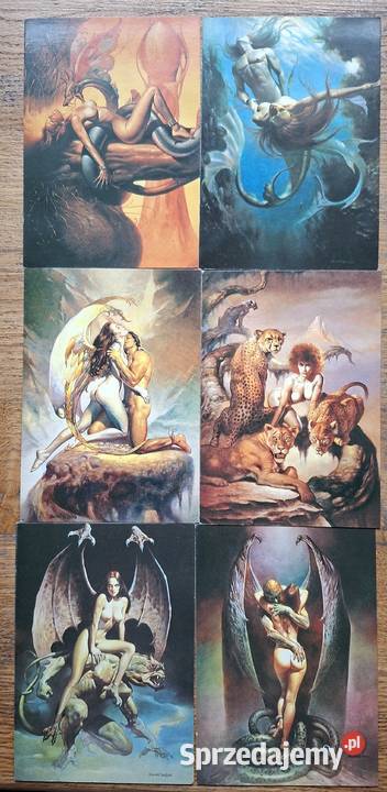Boris Vallejo Fantastic World pocztówki w Pozostałe małopolskie Kraków sprzedam