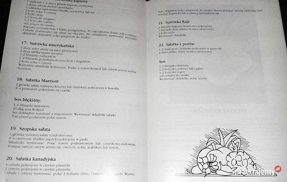 Sałatki zdrowia Maja Błaszczyszyn Rok wydania 1991 Pozostałe Chełm