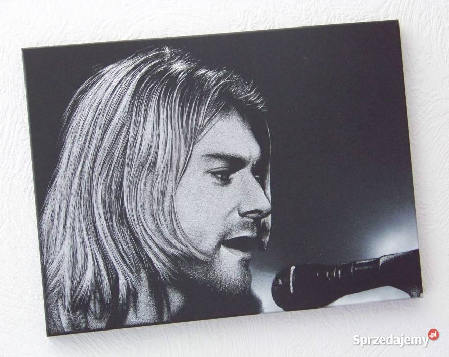 Obraz na blasze Grawerka Kurt Cobain Nirvana
