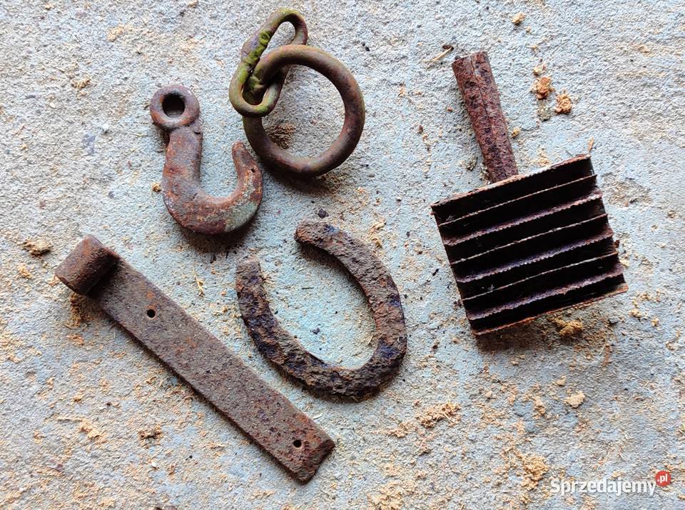 Zawiasy żelazne kute duże Lipnica
