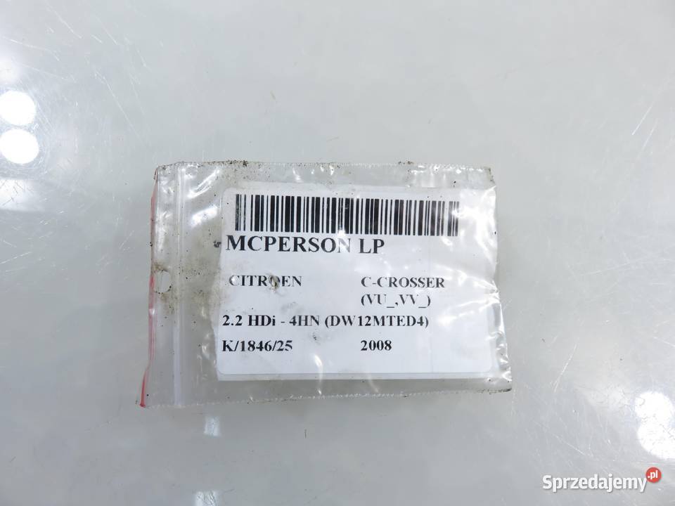 MCPERSON LEWY PRZEDNI CITROEN CCROSSER 22 HDi osobowe sprzedam