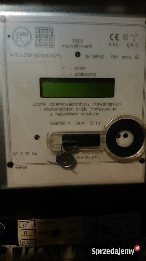 Licznik czterokwadrantowy kWh i kvarh prądu Kraków