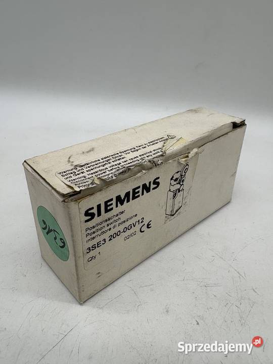 Siemens 3SE3 2000GV12 Wyłącznik krańcowy mazowieckie Warszawa