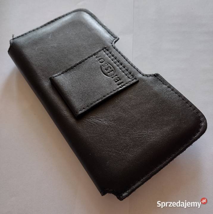 nowe etui na telefon skórzane czarne Herisson Toruń