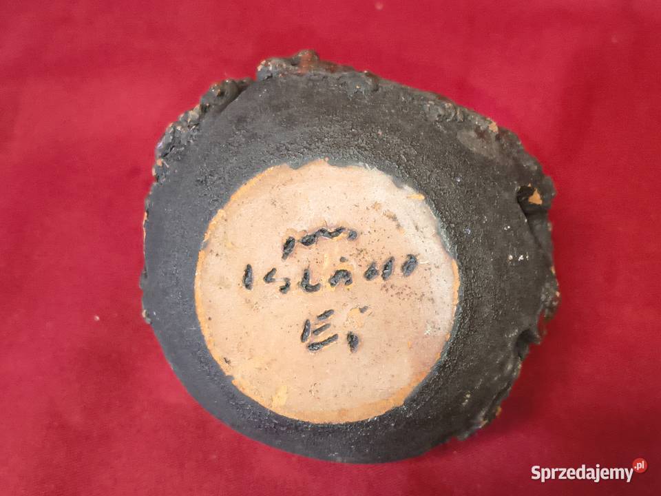 Ceramiczny świecznik lampion ceramika łódzkie Chorzew