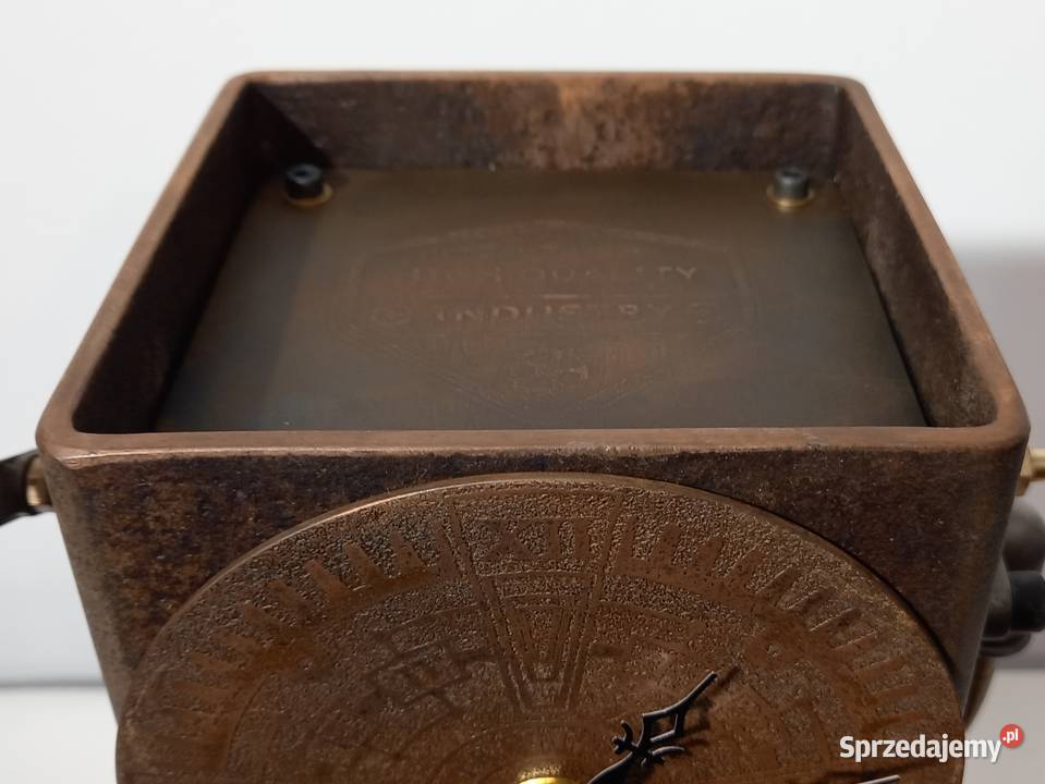 Lampa stołowa z zegarem Industrial steampunk Grójec