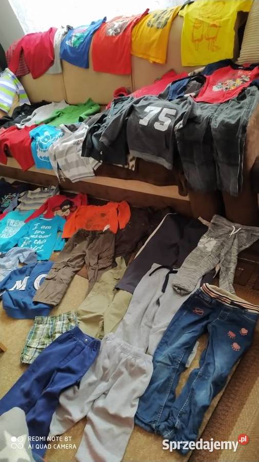 ubrania chłopięce paka ubrań noworodka do 128 Poznań