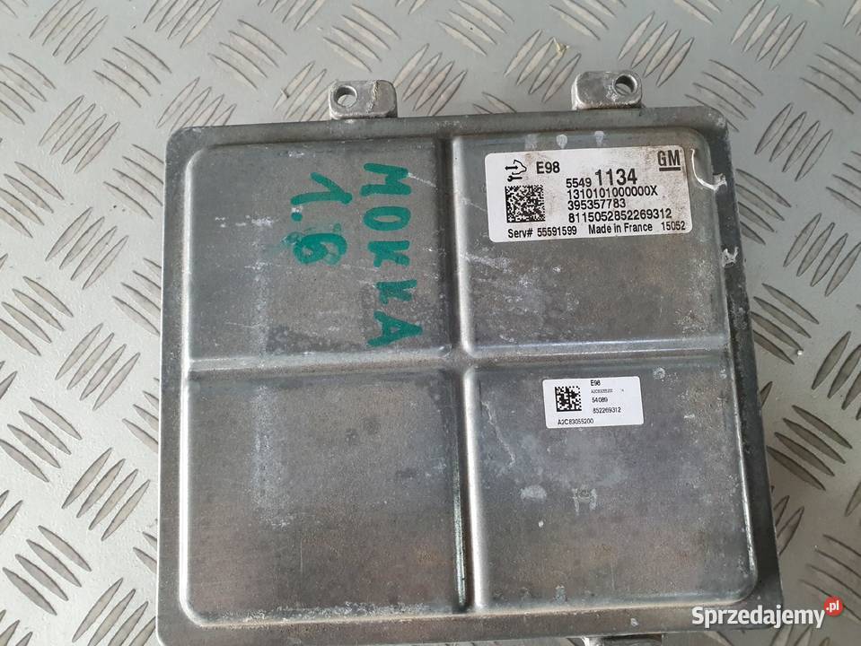 OPEL MOKKA 16 STEROWNIK SILNIKA 55491134 osobowe Komputery Przemęt