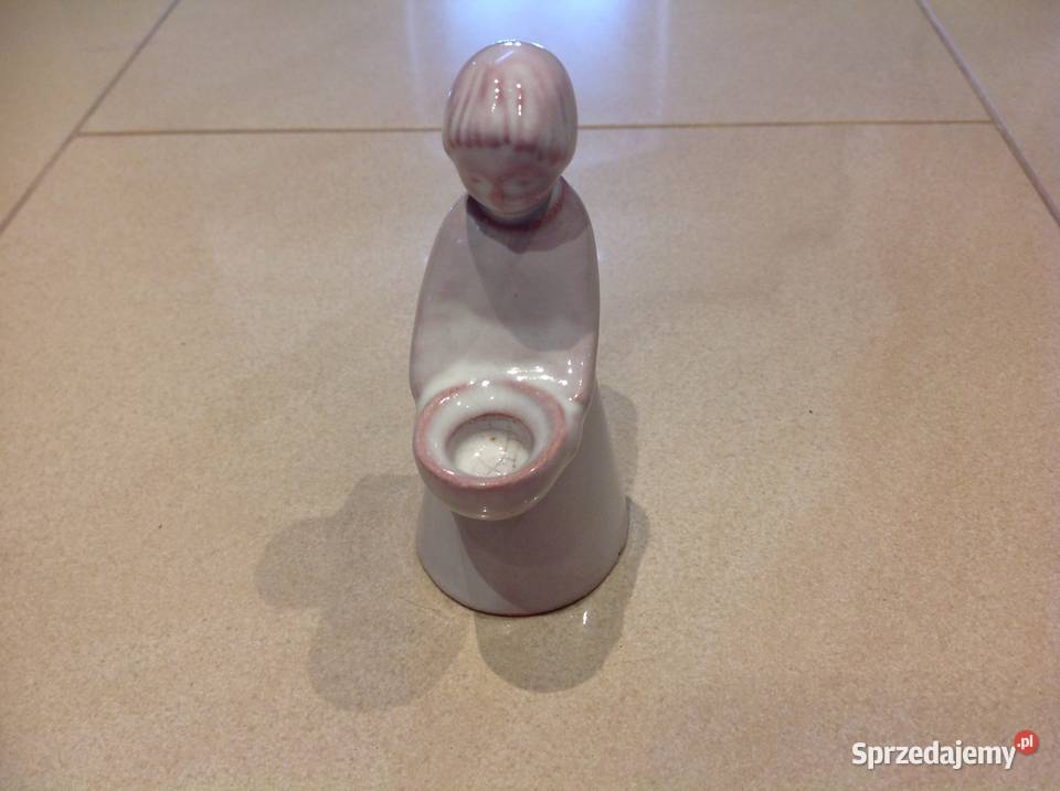 Stara Figurka Anioł Sygnowana Nowa Sól