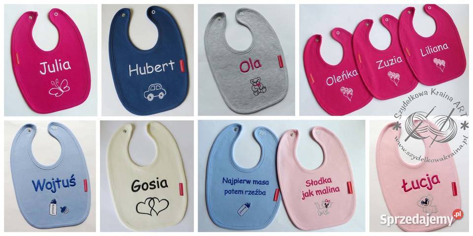 ŚLINIACZEK z imieniem haft PREZENT na dzień Pozostałe kujawsko-pomorskie Toruń