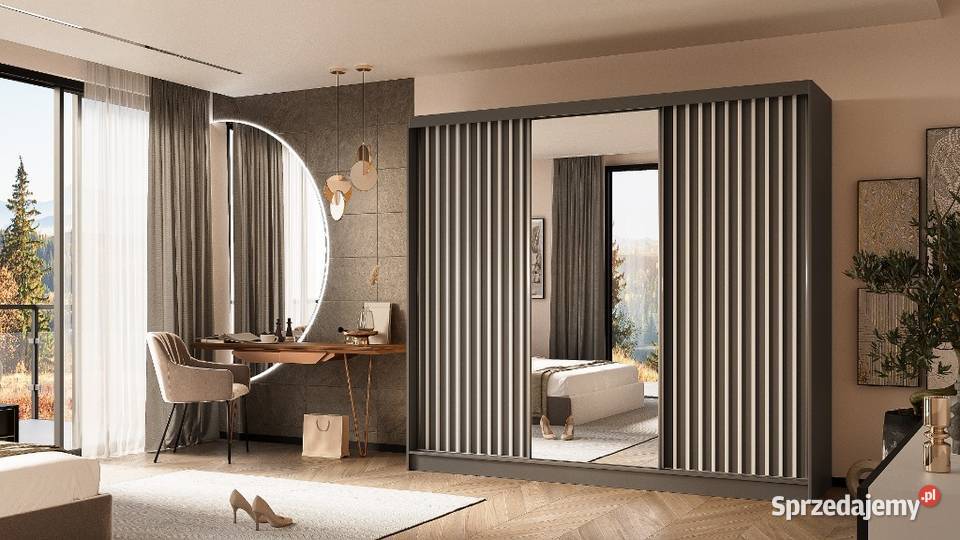 SZAFA SYPIALNIANA lamele lustro 240 wysyłka Toruń