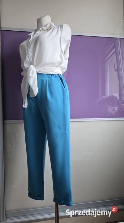 Garnitur damski turkusowy XL Garsonki i kostiumy Głogów