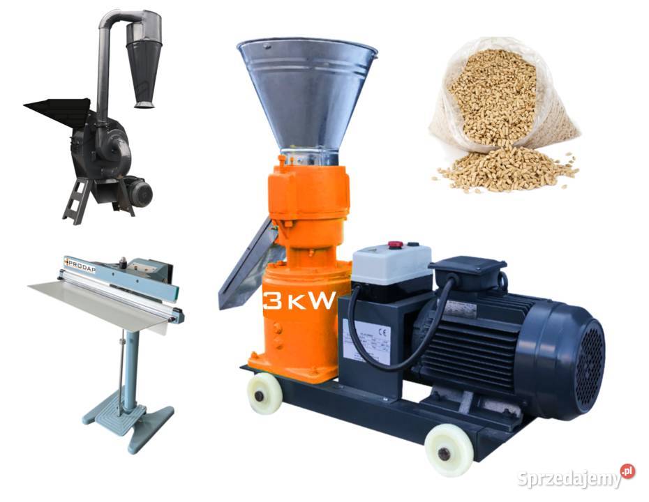 ZESTAW PELECIARKA 3kW MŁYN BIJAKOWY 4kW Częstochowa