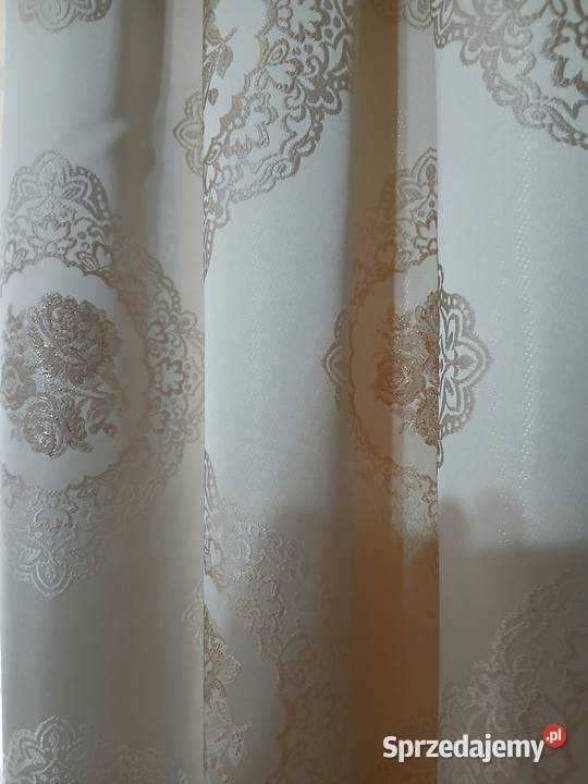 Zasłony 2 sztuki beżowe Mława sprzedam