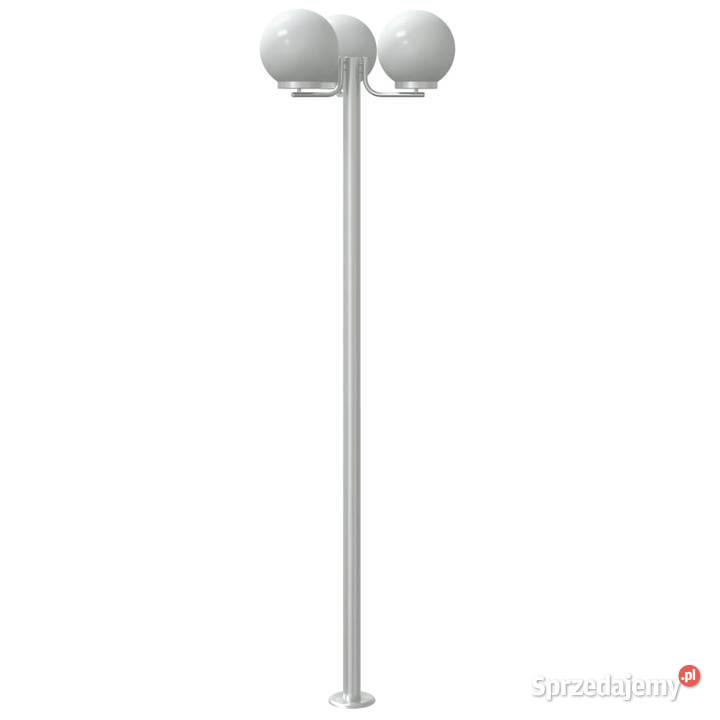 Stojące lampy ogrodowe 3 srebrne 215 stal Warszawa sprzedam