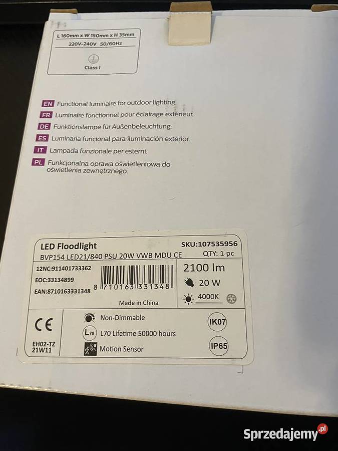 Nowa Lampa Led 20 w podlaskie Raczki