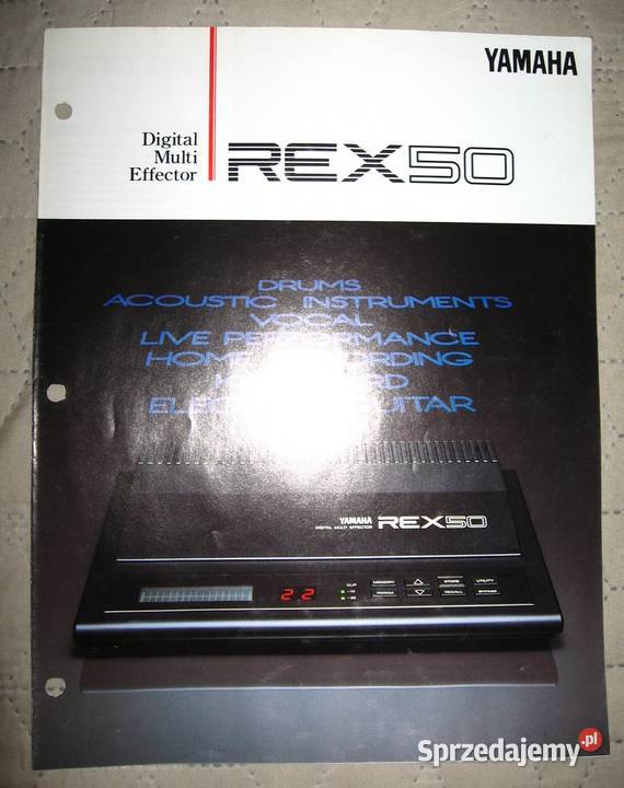 Yamaha Digital Multi Effector REX50 brochure pomorskie Kępice