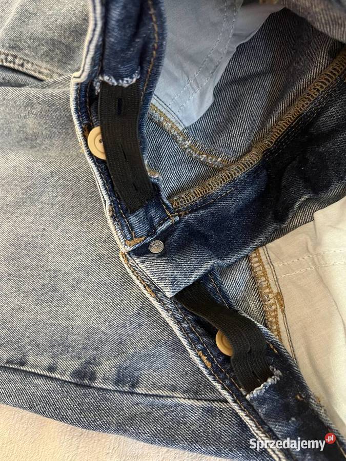 Kuloty spodnie jeansowe jeansy niebieskie HIT