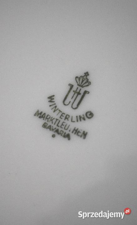 Talerz ozdobny ptactwo leśne Słonki porcelana Chełmno