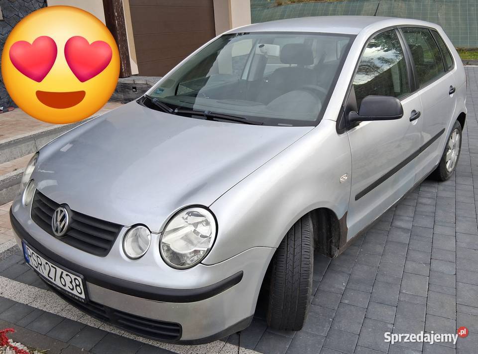Volkswagen Polo 9N 2004 r 12 Benzyna LPG Srebrny Strzyżów