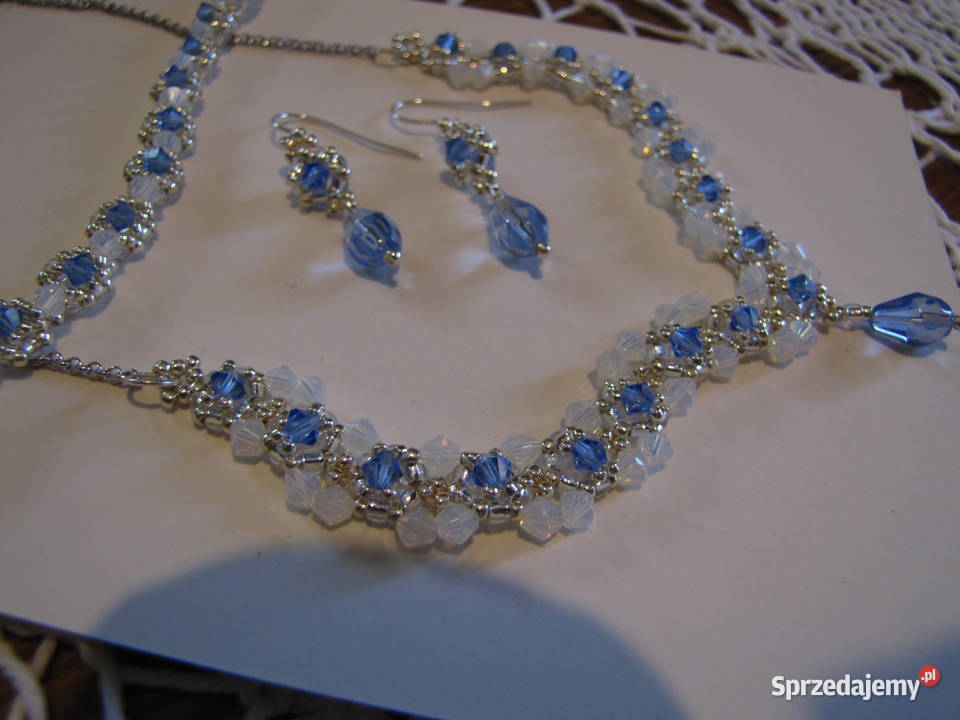 Komplet koralikowy rękodzieło sprzedam