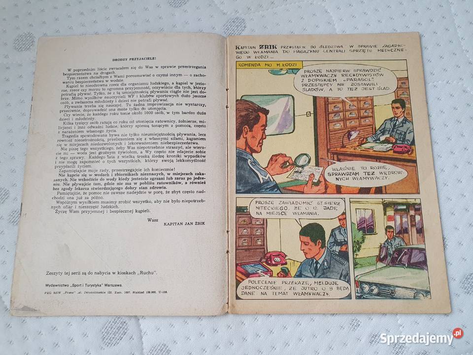 Kapitan Żbik Sudnia wydanie 1 1971 Gdynia