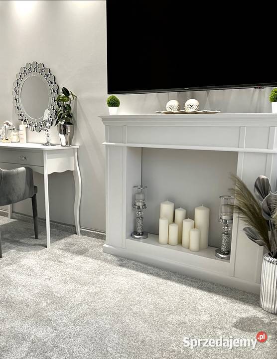 Portal kominkowy atrapa kominka KONSOLA HAMPTONS biały śląskie Jeleśnia sprzedam