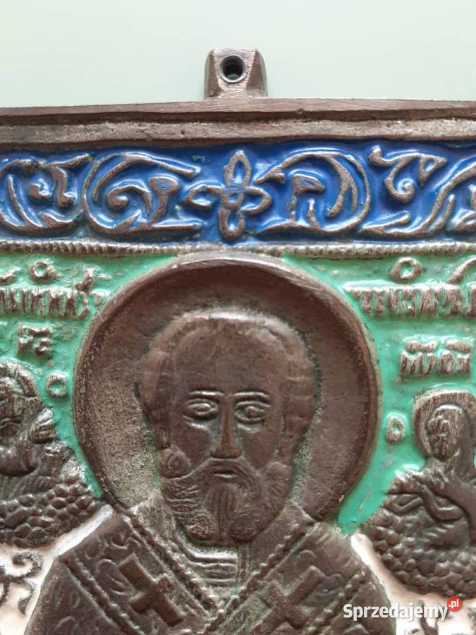 ikonka Św Mikołaja odlew w metalu pomorskie Gdańsk